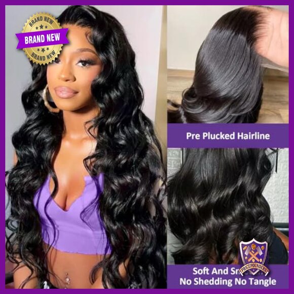 32 Inch Body Wave Lace Front Wig Human Hair 200 Density  display picture 3